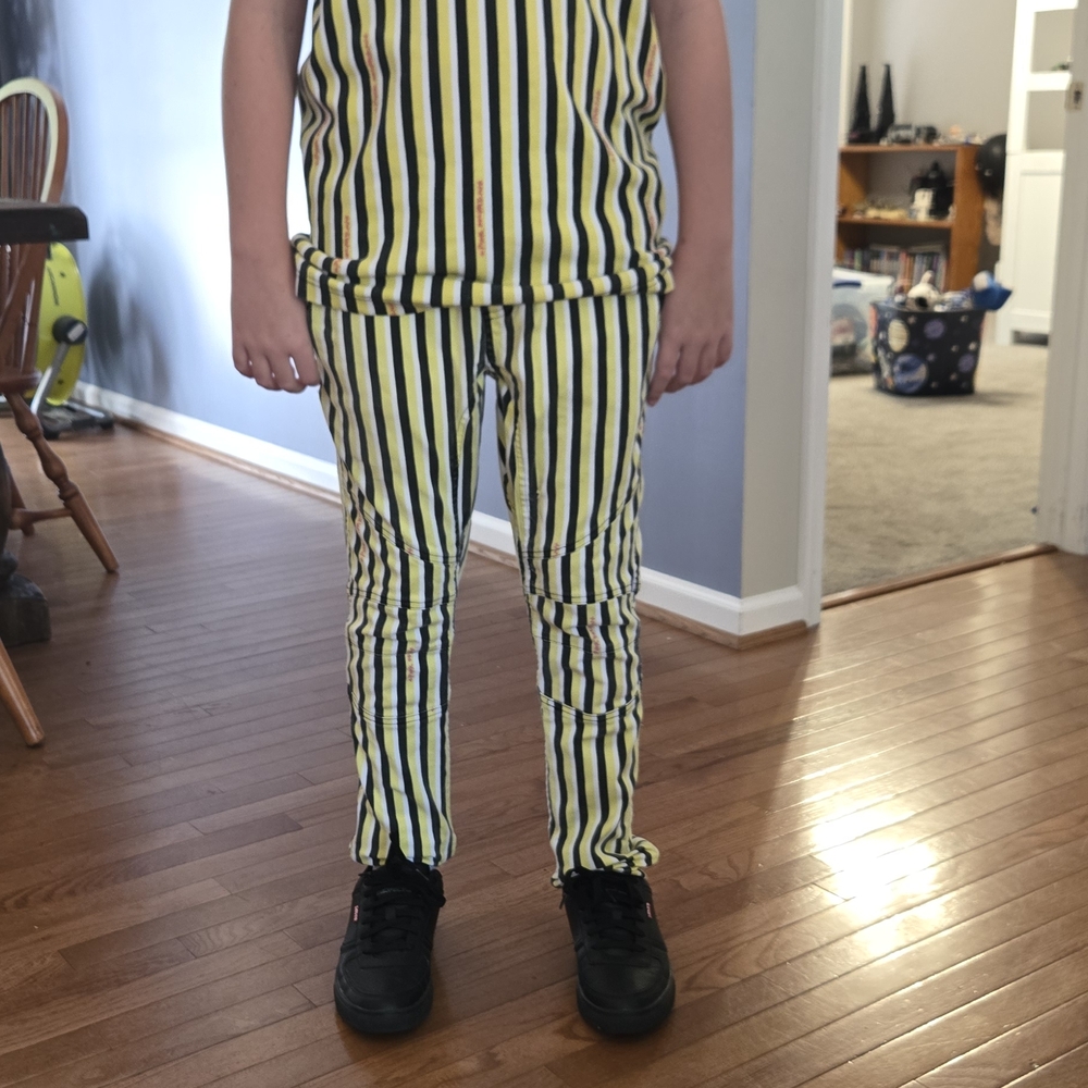 Pink Dolphin Black and White Apparel Striped Set